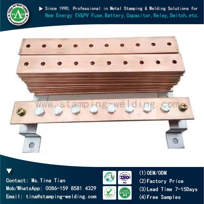 Custom Copper Grounding Busbar
