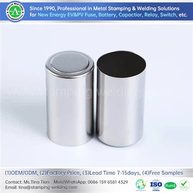 Okroglo jekleno ohišje elektrolitskega kondenzatorja