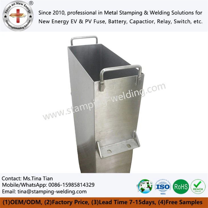 Stainless steel enclosure for power capacitor
