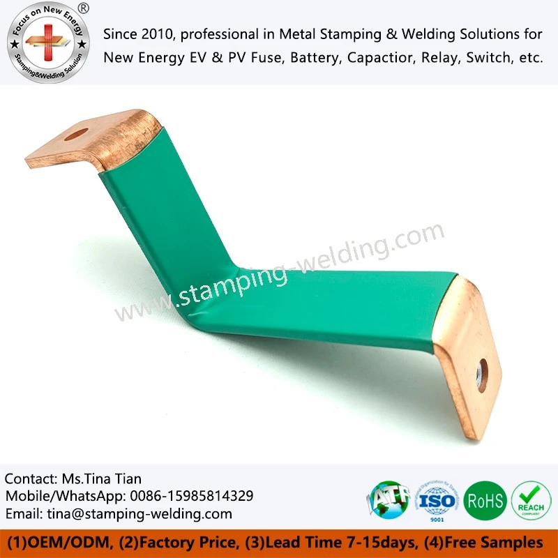 Insulated Copper Busbar with Heat Shrink Tube