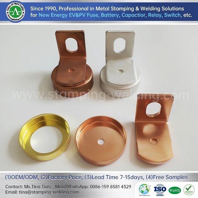 Copper And Brass Cap For Tram High-voltage Fuse