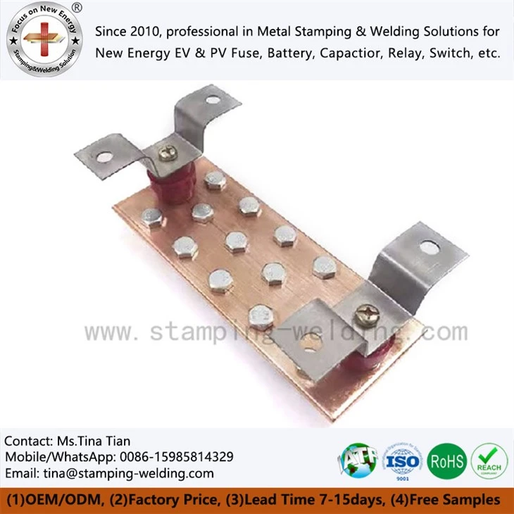 Custom Copper Grounding Busbar