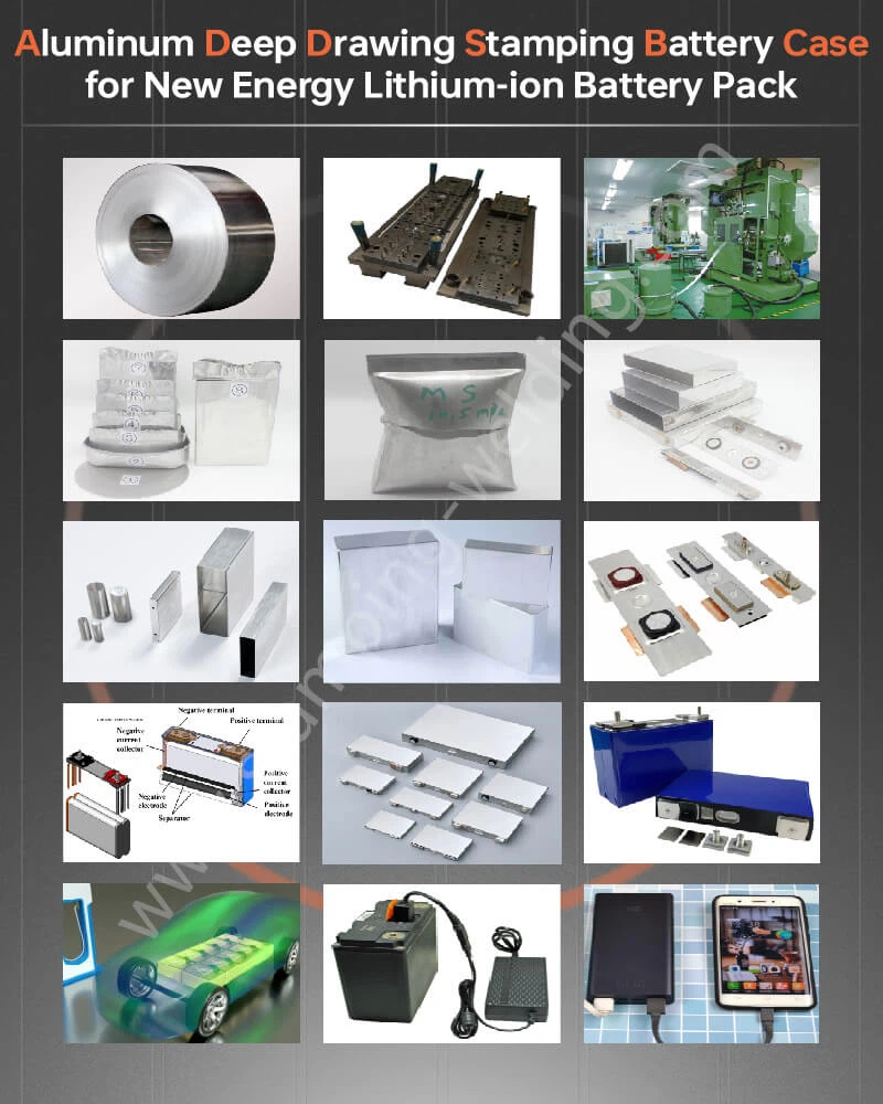 Aluminum Deep Drawing Stamping Battery Case for New Energy Lithium-ion Battery Pack Aluminum Deep Drawing Stamping Battery Case for New Energy Lithium-ion Battery Pack