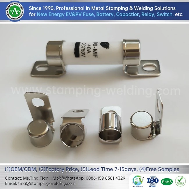 Silver-plated Copper Cap For PV Fuse